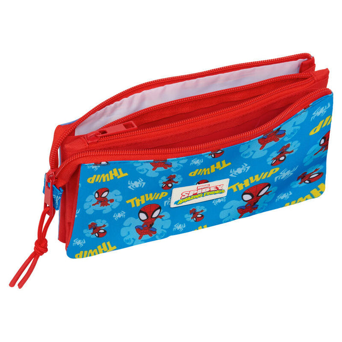 Marvel Spidey triple pencil case-3