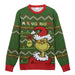 Grinch adult Christmas knitted jumper-2