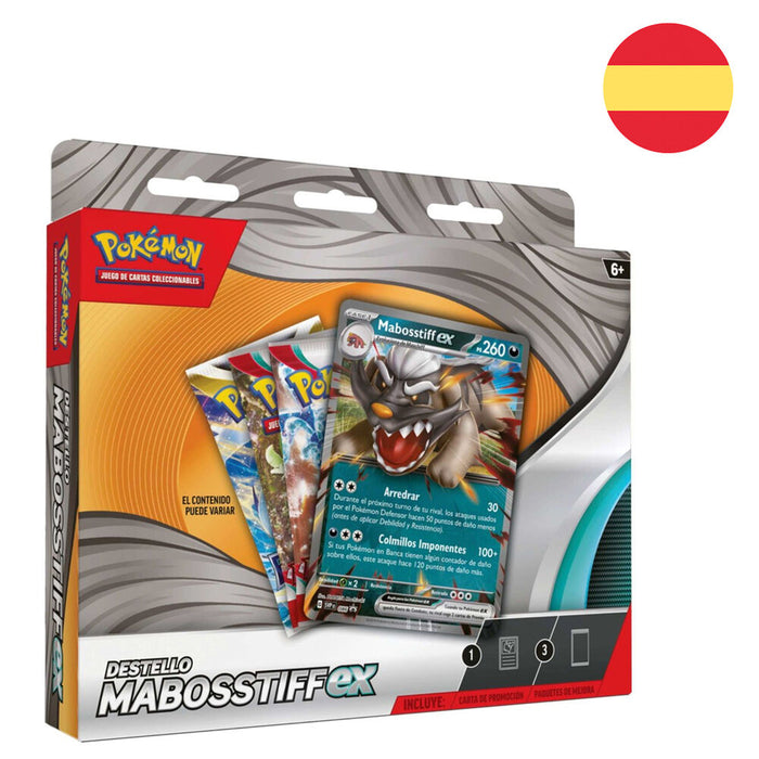 Spanish Pokemon Mabosstiff ex trading card game box-1