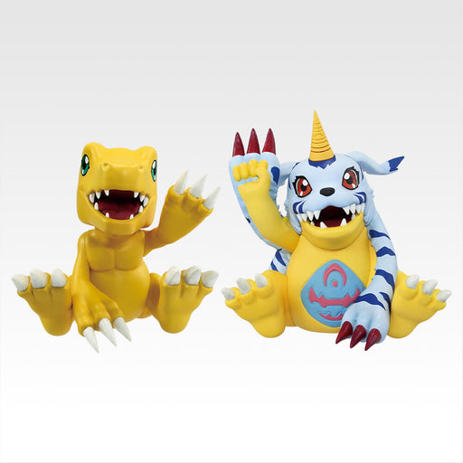Digimon Adventure Clash of Light and Darkness Agumon & Gabumon Ichibansho figure 7cm-1