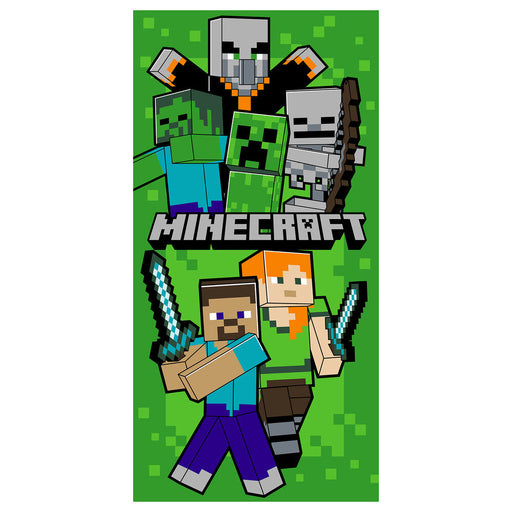 Minecraft microfibre beach towel-1