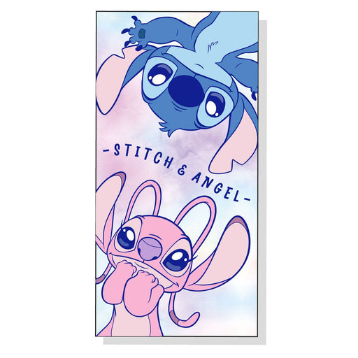 Disney Stitch & Angel microfibre beach towel-1