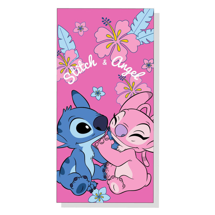 Disney Stitch & Angel microfibre beach towel-1