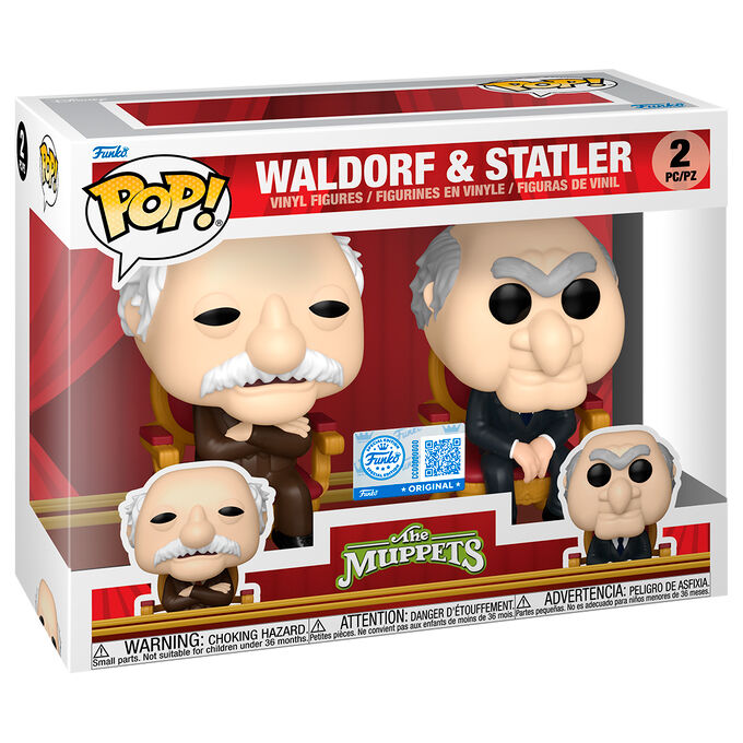 POP pack 2 figures The Muppets Waldorf and Statler Exclusive-2