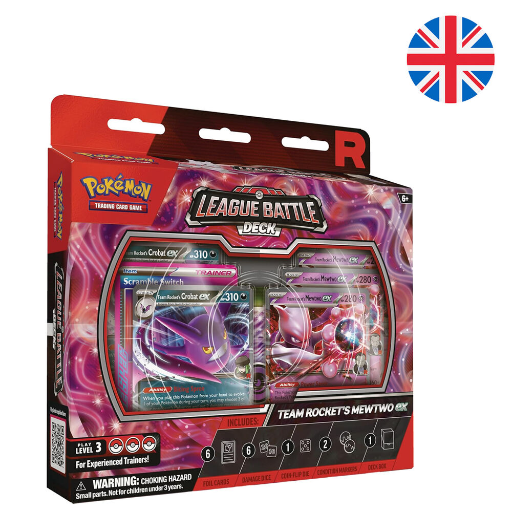 English Pokemon Rockets Mewtwo Ex League Battle Deck Blister of collec ...