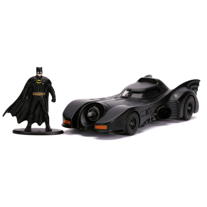 DC Comics Batmovil 1989 metal car + Batman figure set-2