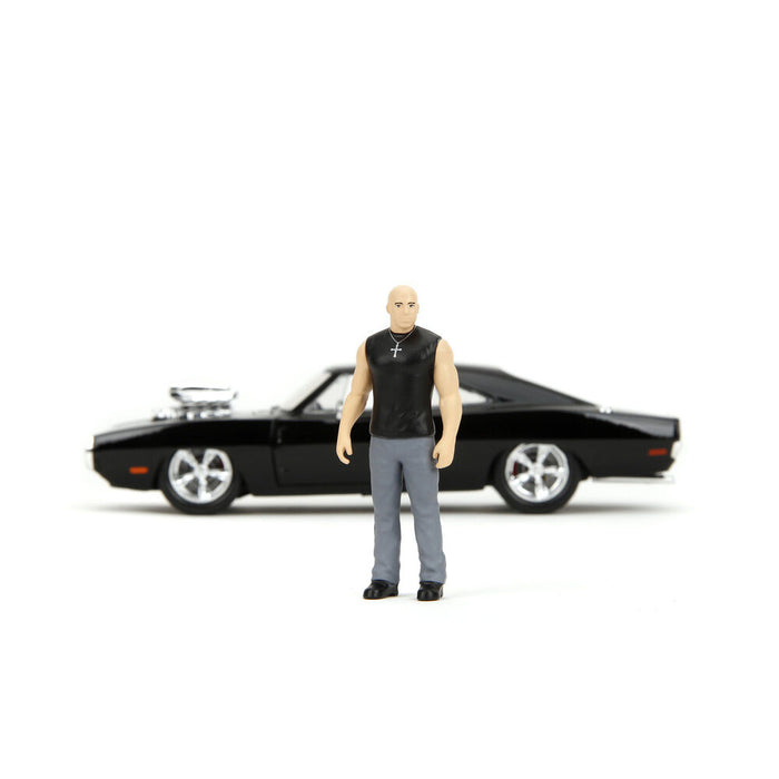 Fast & Furious Dodge Charger R/T car + Dominic Toretto figure set-5
