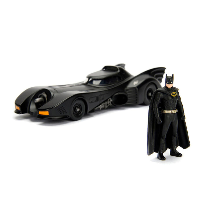 DC Comics Batmovil metal car + Batman figure set-4
