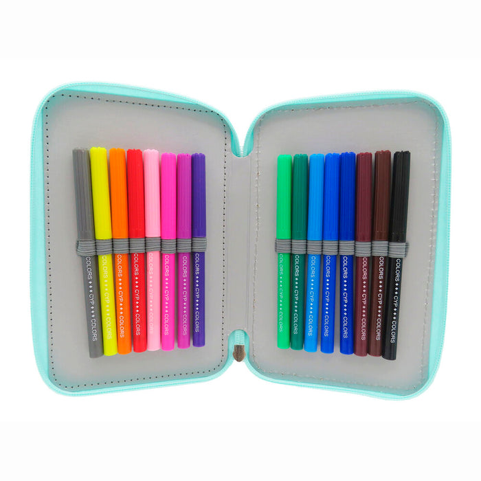 Peanuts Snoopy triple pencil case-5