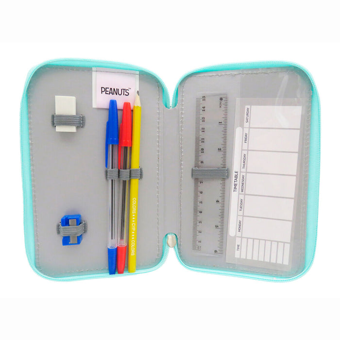 Peanuts Snoopy triple pencil case-3