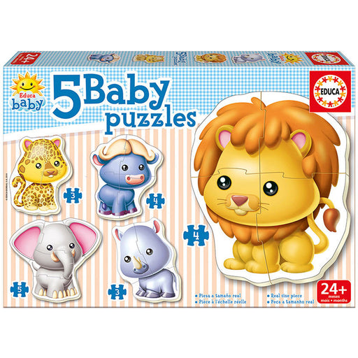 Wild Animals puzzle 2-5pcs-0