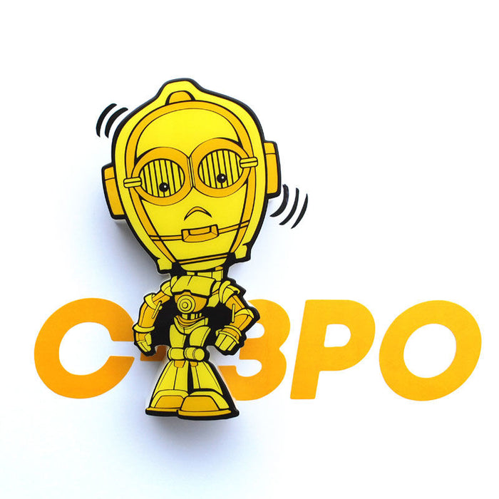 Star Wars C-3PO 3D Light FX mini lamp-3