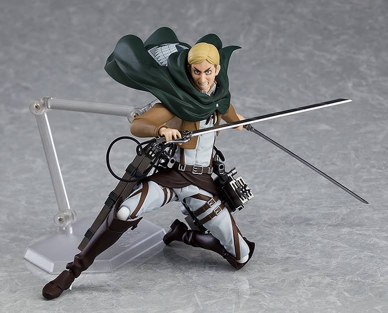 Figma Erwin Smith Attack on Titan Posabile Completa con Cavallo Cavalca