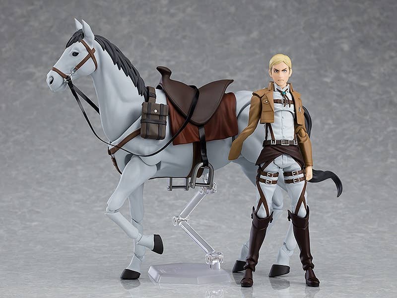 Figma Erwin Smith Attack on Titan Posabile Completa con Cavallo Cavalca