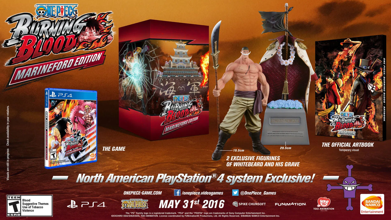 One Piece: Burning Blood [Marineford Edition] (USATO) - PS4 (RESTART)