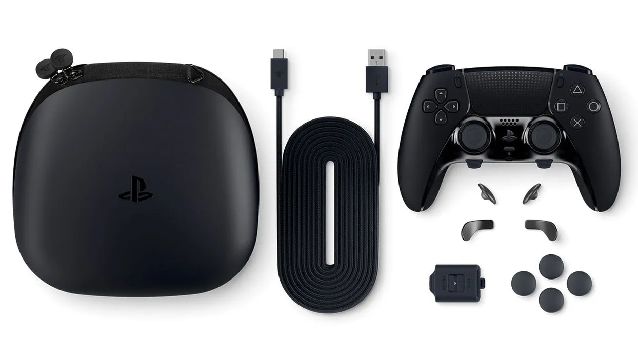 PS5 Ufficiale DualSense Edge Controller w/Case & All Parts - Black, B - (USATO)