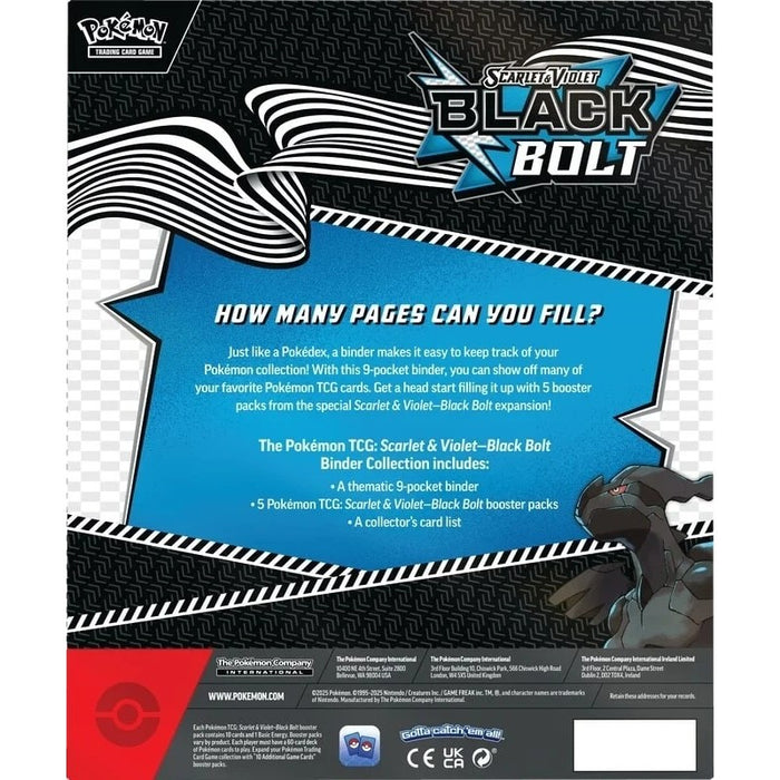 Pokémon SV10.5 Black Bolt Binder Collection EN