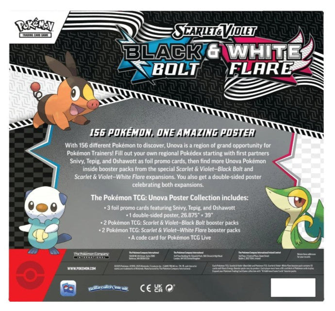 Pokémon SV10.5 Black Bolt & White Flare Poster Collection EN