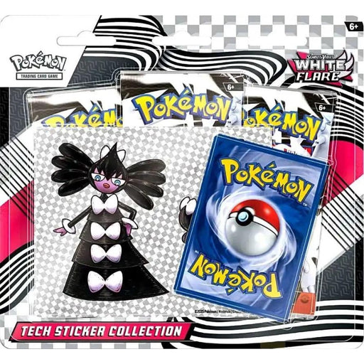 Collezione Sticker Pokémon SV10.5 White Flare – 3 booster e adesivi