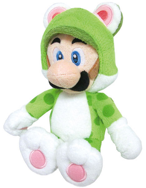 Peluche Super Mario Luigi Gatto 25cm-0