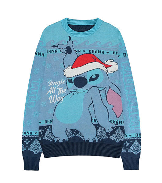 Disney Stitch Jingle All the Way S Weihnachtspullover