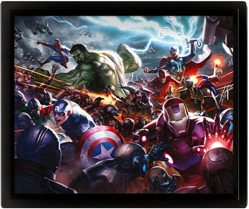 Quadro 3D Marvel Future Fight Heroes Assault-0