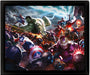 Quadro 3D Marvel Future Fight Heroes Assault-0