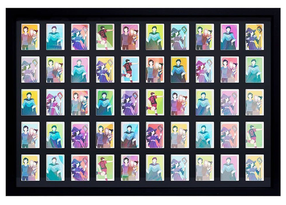 Cornice Esposizione Trading Card Nera 50 Posti-0