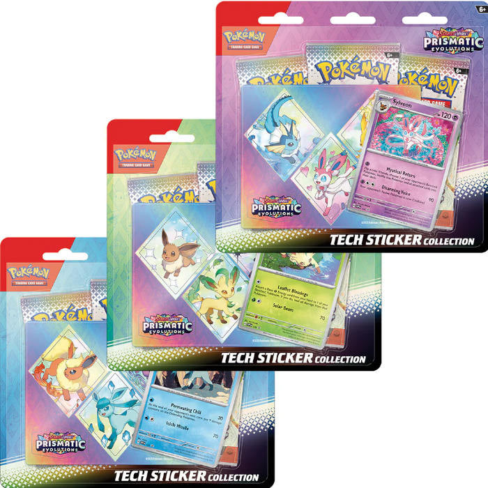 Pokemon ENG Evoluzioni Prismatiche Collezione con Adesivi