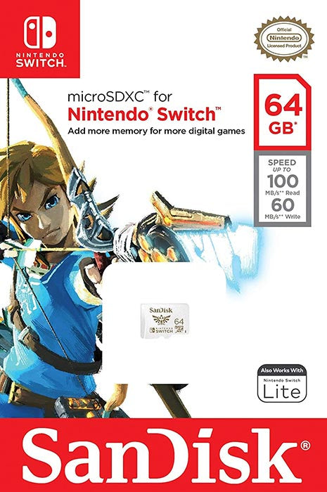 SanDisk Micro SD XC I 64GB Nintendo Switch Zelda-0