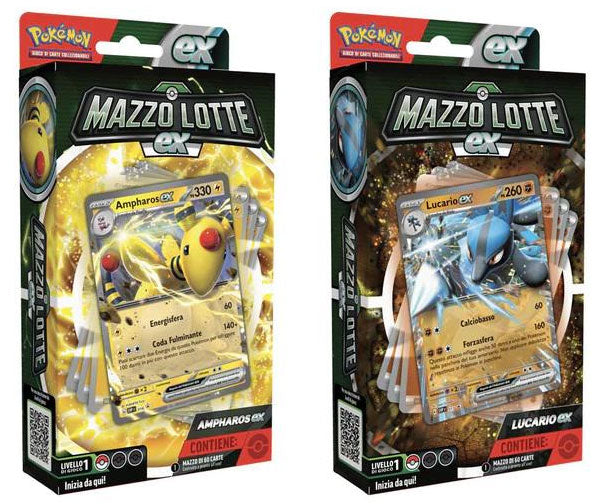Pokemon ITA Mazzo Lotte EX Ampharos Ex / Lucario Ex