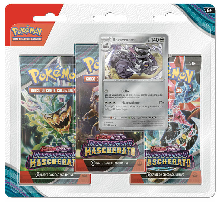 Pokemon ITA Crepuscolo Mascherato Blister 3 Buste + 1 Card