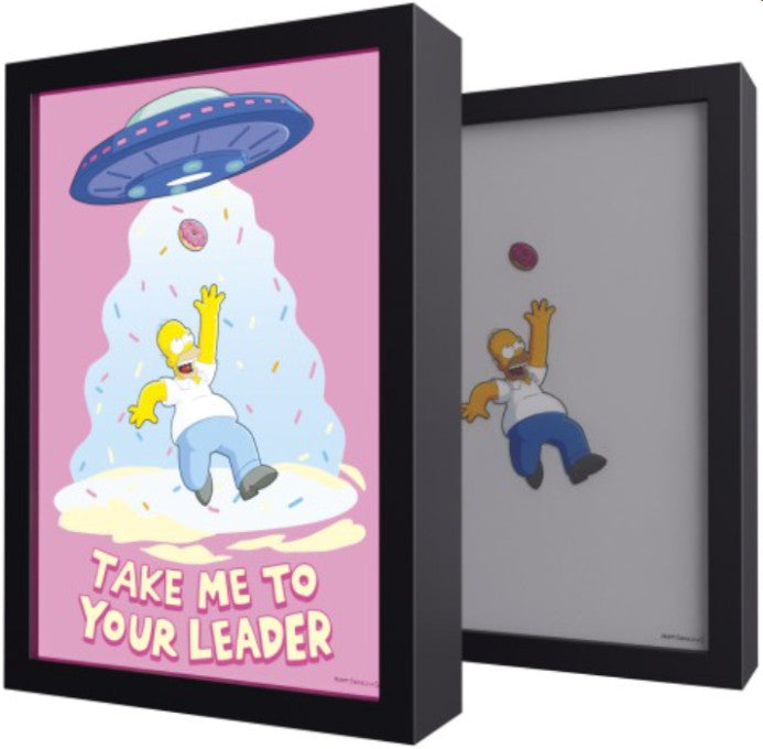 Quadro Retroilluminato The Simpsons Take Me To Your Leader