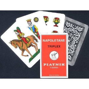 Carte Scopa Napoletane Originali Piatnik: Gioco Tradizionale Italiano per Famiglia
