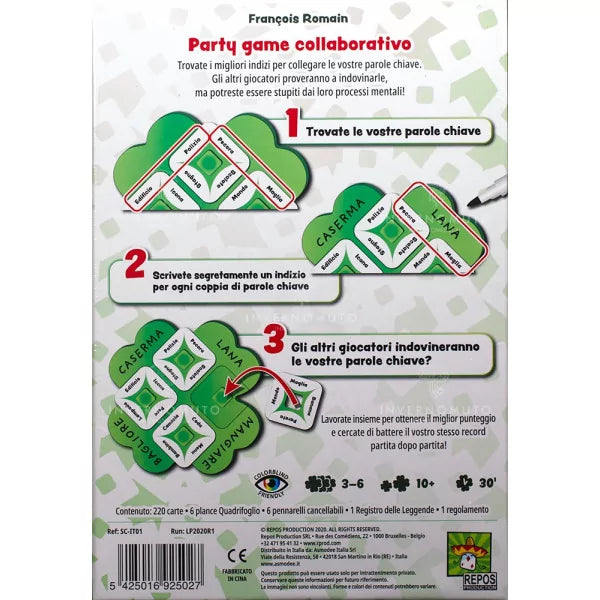 So Clover! Gioco Cooperativo Italiano di Associazione Parole - Divertimento per Tutta la Famiglia