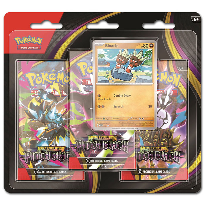 Pokémon Mega Evolution: Pitch Black 3-Pack Blister -EN-