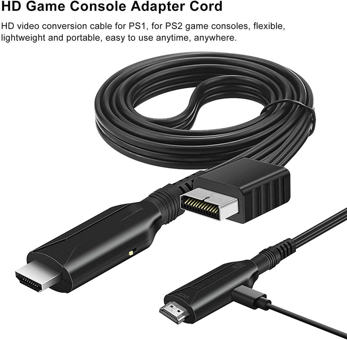 Cavo HDMI/PS2 e PS1 di Collegamento HD, Plug And Play Console di Gioco Cavo Convertitore Video
