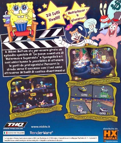 Spongebob SquarePants: Action! (ITA version) (with original packaging) (used) EXCELLENT CONDITION - PS2 (RESTART)