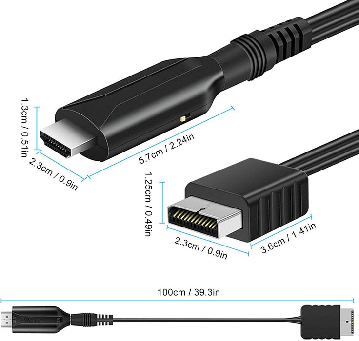 Cavo HDMI/PS2 e PS1 di Collegamento HD, Plug And Play Console di Gioco Cavo Convertitore Video