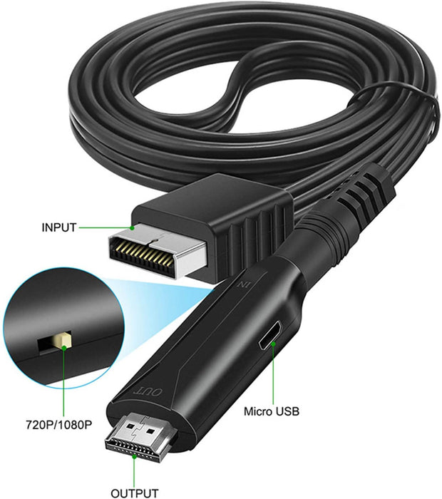 Cavo HDMI/PS2 e PS1 di Collegamento HD, Plug And Play Console di Gioco Cavo Convertitore Video