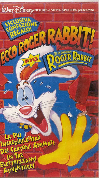Ecco Roger Rabbit + Chi ha incastrato Roger Rabbit: "Esclusiva confezione regalo" Cofanetto 2 VHS (usato in Ottime Condizioni)
