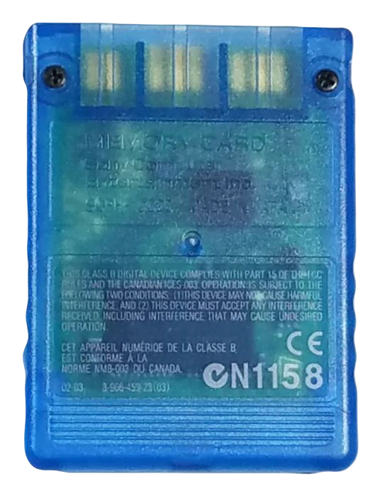 Playstation Memory Card SCPH-10020 Blue (8 Mb) [usato] - PS2 (RESTART)