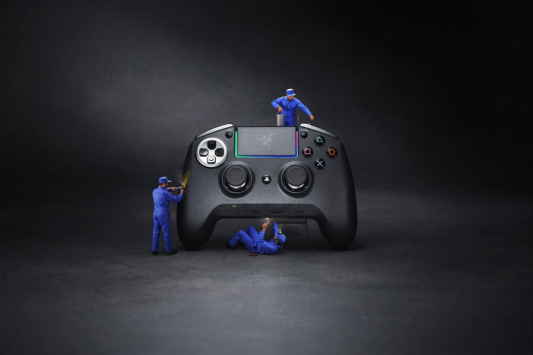 Razer Raiju Ultimate Edition - Controller da Gaming con o Senza Fili per PS4/PC, Pulsanti Azione Mecha-Tattili, Levette e D-Pad Intercambiabili, Configurazione con App Mobile