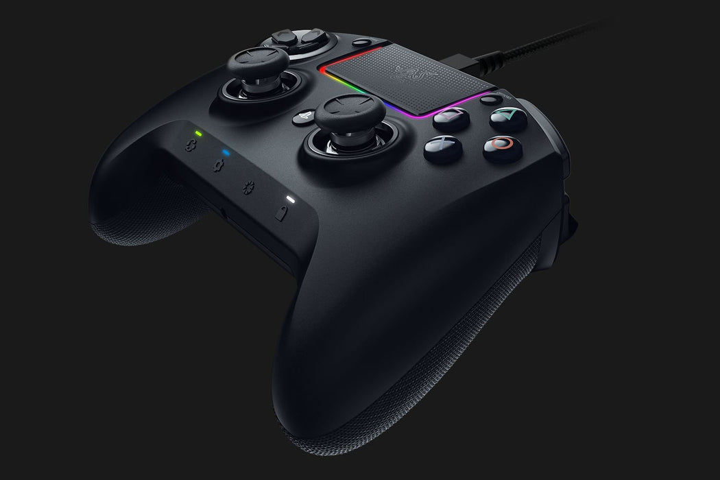 Razer Raiju Ultimate Edition - Controller da Gaming con o Senza Fili per PS4/PC, Pulsanti Azione Mecha-Tattili, Levette e D-Pad Intercambiabili, Configurazione con App Mobile