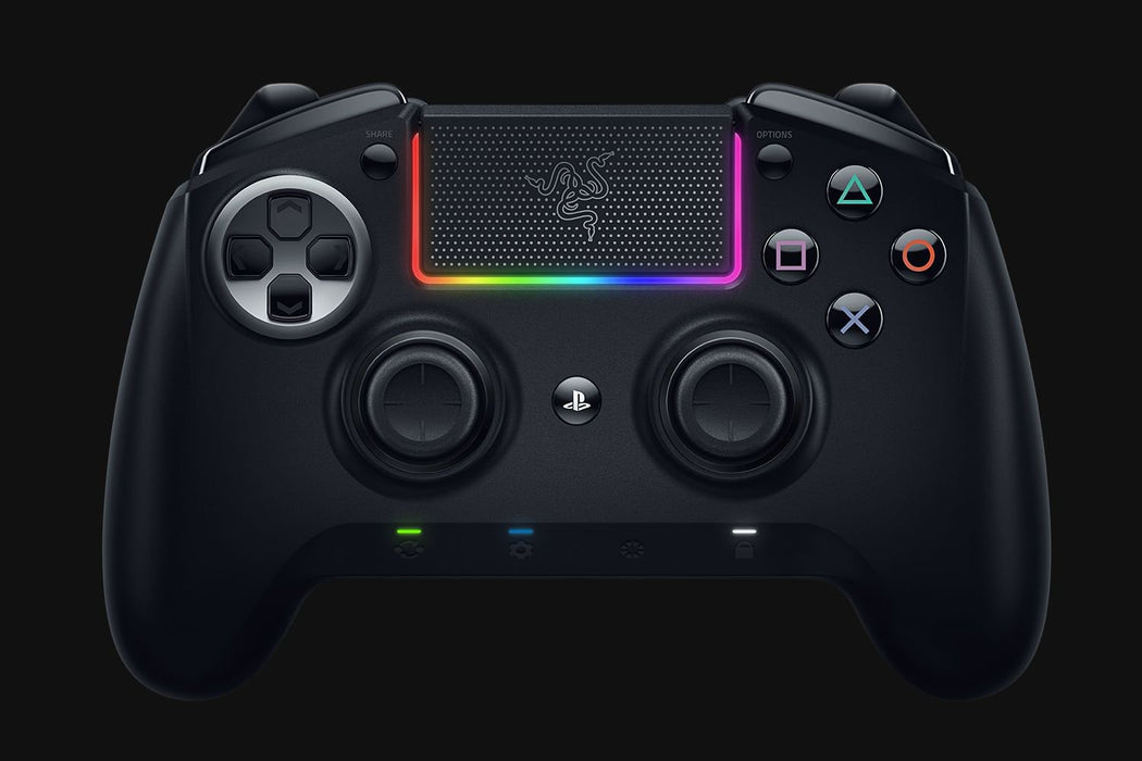 Razer Raiju Ultimate Edition - Controller da Gaming con o Senza Fili per PS4/PC, Pulsanti Azione Mecha-Tattili, Levette e D-Pad Intercambiabili, Configurazione con App Mobile