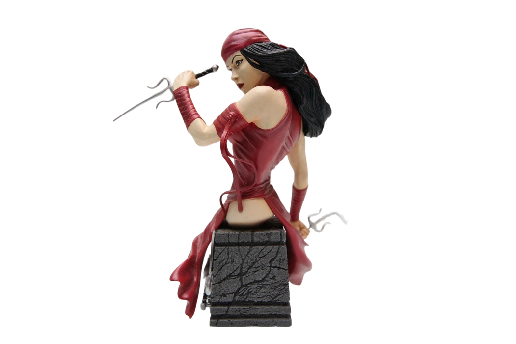 Marvel Legends Elektra Mini-Büste RESIN [Gebraucht in ausgezeichnetem Zustand] #258/5000 (IN ORIGINALVERPACKUNG 2003 DIAMOND SELECT)