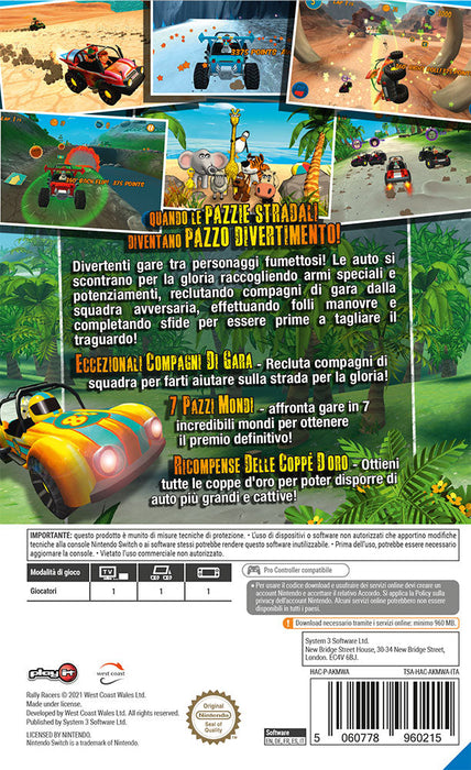 Playit Rally Racers (CIAB) (usato) - Nintendo Switch (RESTART)