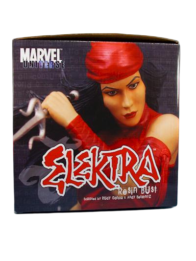 Marvel Legends Elektra Mini-Büste RESIN [Gebraucht in ausgezeichnetem Zustand] #258/5000 (IN ORIGINALVERPACKUNG 2003 DIAMOND SELECT)