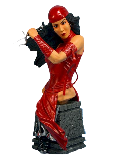 Marvel Legends Elektra Mini-Büste RESIN [Gebraucht in ausgezeichnetem Zustand] #258/5000 (IN ORIGINALVERPACKUNG 2003 DIAMOND SELECT)