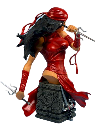 Marvel Legends Elektra Mini-Büste RESIN [Gebraucht in ausgezeichnetem Zustand] #258/5000 (IN ORIGINALVERPACKUNG 2003 DIAMOND SELECT)